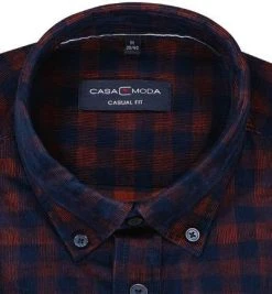 CasaModa Hemd 413721400/450 Casual Fit, Baumwolle. navy-rost kariert, Navy-rost -hemdenverkauf 381231 norm2