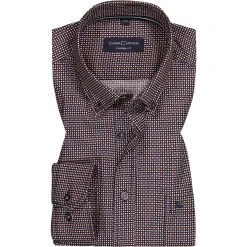 CasaModa Hemd 413717900/450 Casual Fit, Baumwolle, Orange-nachtblau gemustert, Orange