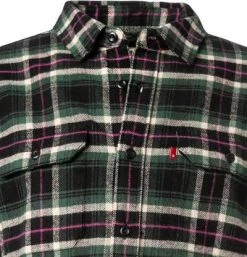 Levi's® Hemd 173/0143 Overshirt, Relaxed Fit, Bio Baumwolle, Grün kariert, Blau-grün -hemdenverkauf 381242 norm2