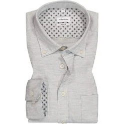 Seidensticker Hemd 150982/31 Regular Fit, Baumwolle, Hellgrau meliert, Hellgrau