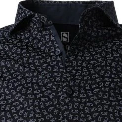 DESOTO Hemd New Hai 49007-3/580 Jersey, Navy gemustert, Navy -hemdenverkauf 381296 norm2