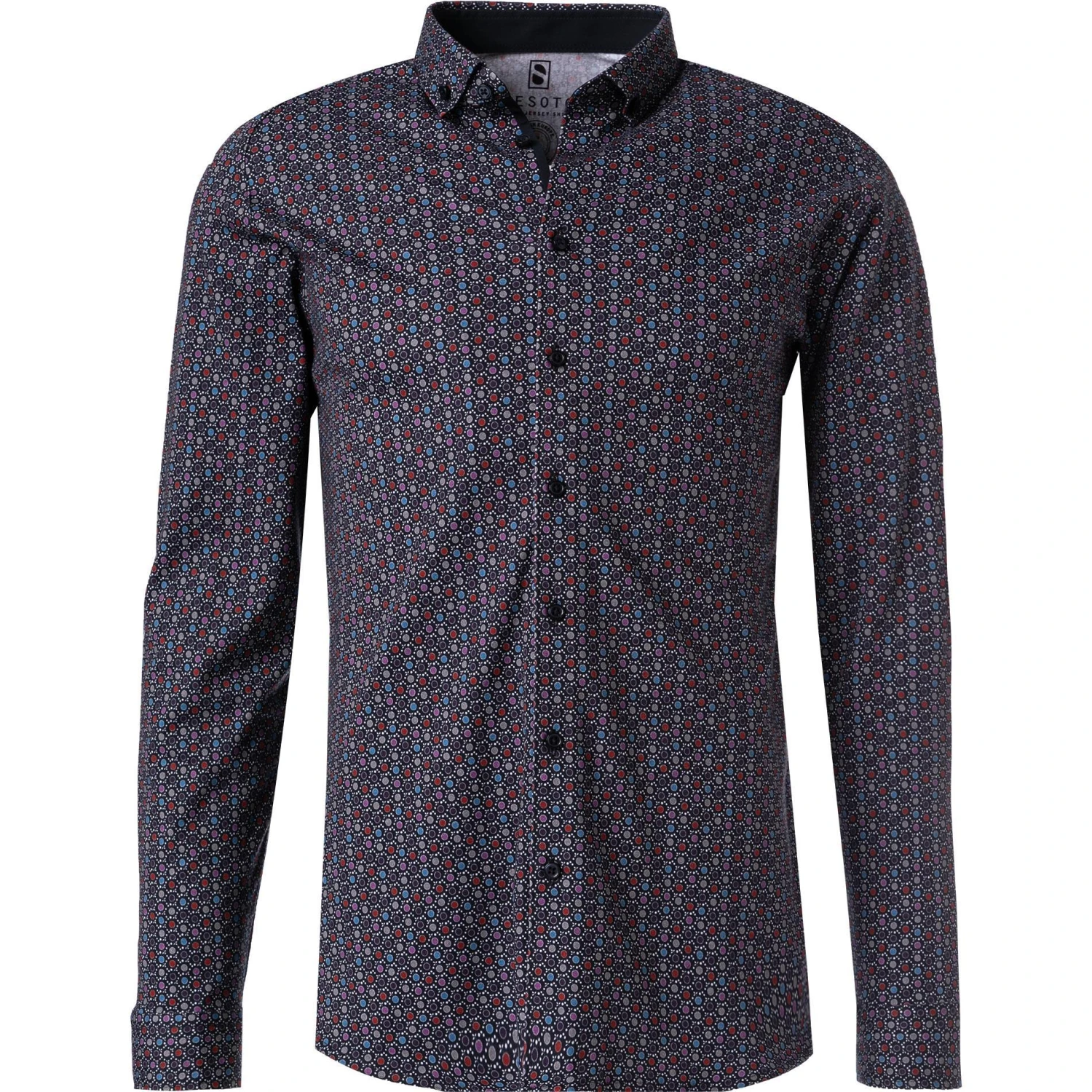 DESOTO Hemd Modern B.D. 49113-3/426 Jersey, Multicolour gemustert, Multicolor 1 DESOTO Hemd Modern B.D. 49113-3/426 Jersey, Multicolour gemustert, Multicolor