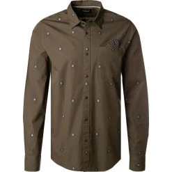 Scotch & Soda Hemd 163339/0219 Regular Fit, Baumwolle, Olivgrün, Oliv