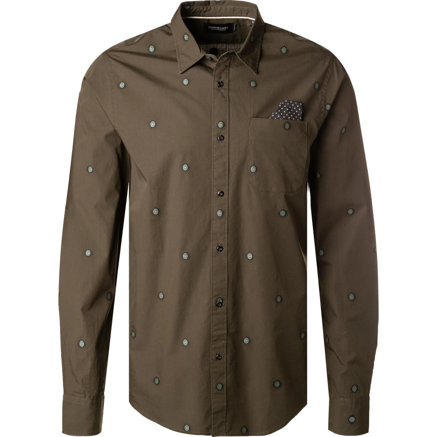 Scotch & Soda Hemd 163339/0219 Regular Fit, Baumwolle, Olivgrün, Oliv 1 Scotch & Soda Hemd 163339/0219 Regular Fit, Baumwolle, Olivgrün, Oliv