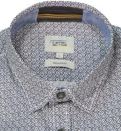 camel active Hemd 409133/6S33/47 Regular Fit, Baumwolle, Nachtblau-weiß gemustert, Nachtblau-weiß -hemdenverkauf 381303 norm2