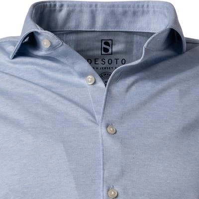 DESOTO Hemd New Hai 97007-3/502 Jersey, Hellblau meliert, Hellblau 3 DESOTO Hemd New Hai 97007-3/502 Jersey, Hellblau meliert, Hellblau – Bild 3