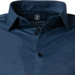 DESOTO Hemd Kent 97028-3/511 Jersey, Indigo meliert, Indigo -hemdenverkauf 381338 norm2