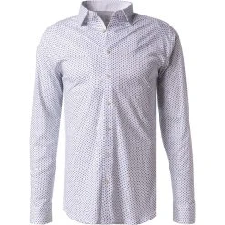 DESOTO Hemd Kent 98028-3/150 Jersey, Weiß-blau gemustert, Weiß-blau