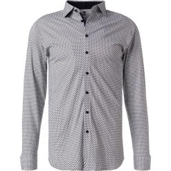 DESOTO Hemd Kent 98028-3/160 Jersey, Weiß-taupe gemustert, Weiß-taupe