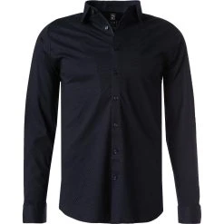 DESOTO Hemd Kent 98028-3/598 Jersey, Dunkelblau gemustert, Dunkelblau