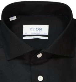 ETON Hemd 1000/02604/18 Contemporary, Merinowolle, Schwarz -hemdenverkauf 381345 norm2