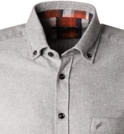 Daniel Hechter Hemd 60350/112600/920 Regular Fit, Flanell, Hellgrau meliert , Hellgrau -hemdenverkauf 381378 norm2