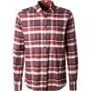 Daniel Hechter Hemd 60350/112603/370 Regular Fit, Flanell, Dunkelrot kariert, Dunkelrot