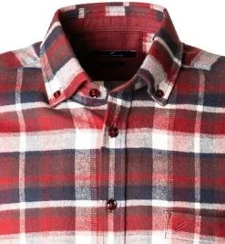 Daniel Hechter Hemd 60350/112603/370 Regular Fit, Flanell, Dunkelrot kariert, Dunkelrot -hemdenverkauf 381394 norm2