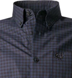 Fred Perry Hemd M9500/395 Baumwolle, Karbonblau kariert, Karbonblau 8 Fred Perry Hemd M9500/395 Baumwolle, Karbonblau kariert, Karbonblau -hemdenverkauf 381403 norm2