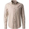 Ben Sherman Hemd 0065411/015 Regular Fit, Baumwolle, Ecru gestreift, Ecru