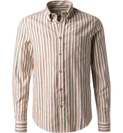Ben Sherman Hemd 0065411/015 Regular Fit, Baumwolle, Ecru gestreift, Ecru 2 Ben Sherman Hemd 0065411/015 Regular Fit, Baumwolle, Ecru gestreift, Ecru – Bild 2