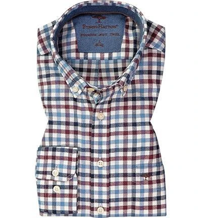 Fynch-Hatton Hemd 1221 8140/8144 Baumwolle, Blau-rot kariert, Blau-dunkelrot-weiß 2 Fynch-Hatton Hemd 1221 8140/8144 Baumwolle, Blau-rot kariert, Blau-dunkelrot-weiß – Bild 2