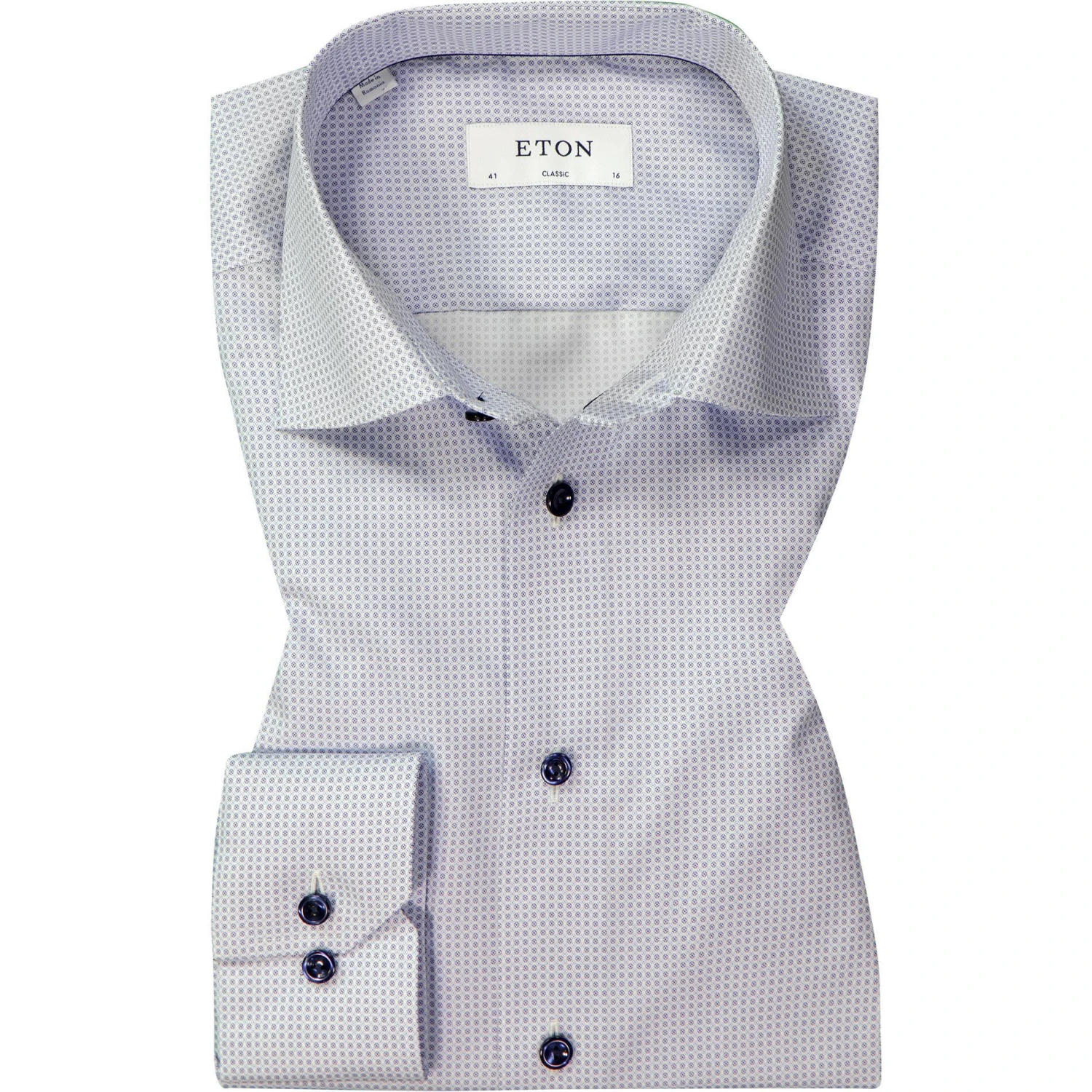 ETON Hemd 1000/02103/23 Classic Fit, Baumwolle, Hellblau gemustert, Hellblau 1 ETON Hemd 1000/02103/23 Classic Fit, Baumwolle, Hellblau gemustert, Hellblau