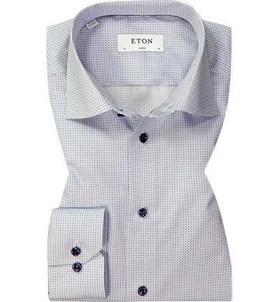 ETON Hemd 1000/02103/23 Classic Fit, Baumwolle, Hellblau gemustert, Hellblau 2 ETON Hemd 1000/02103/23 Classic Fit, Baumwolle, Hellblau gemustert, Hellblau – Bild 2