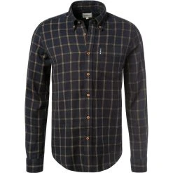 Ben Sherman Hemd 0065414/036 Overshirt, Regular Fit, Baumwolle, Dunkelblau kariert, Dunkelblau