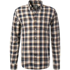 Ben Sherman Hemd 0065395/026 Overshirt, Regular FIt, Baumwolle, Dunkelblau kariert, Dunkelblau