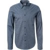 Ben Sherman Hemd 0065367/026 Regular Fit, Baumwolle, Dunkelblau gemustert, Dunkelblau