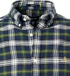 Gant Hemd 3015370/338 Regular Fit, Baumwolle, Grün-navy kariert, Grün-navy -hemdenverkauf 381500 norm2