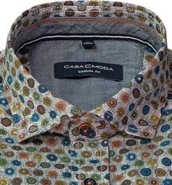 CasaModa Hemd 413721100/750 Casual Fit, Baumwolle, Multicolour gemustert, Multicolor -hemdenverkauf 381503 norm2
