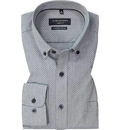 CasaModa Hemd 413716500/100 Casual Fit, Baumwolle, Blau gepunktet, Blau 2 CasaModa Hemd 413716500/100 Casual Fit, Baumwolle, Blau gepunktet, Blau – Bild 2