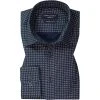 CasaModa Hemd 413716900/100 Casual Fit, Baumwolle, Dunkelblau gemustert, Dunkelblau
