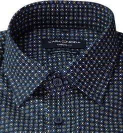 CasaModa Hemd 413716900/100 Casual Fit, Baumwolle, Dunkelblau gemustert, Dunkelblau -hemdenverkauf 381510 norm2