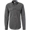 camel active Hemd 409117/6S27/88 Regular Fit, Baumwolle, Asphalt meliert, Asphalt