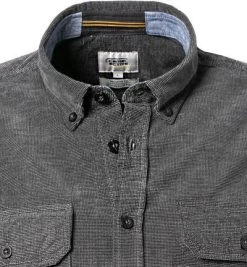 camel active Hemd 409117/6S27/88 Regular Fit, Baumwolle, Asphalt meliert, Asphalt -hemdenverkauf 381527 norm2