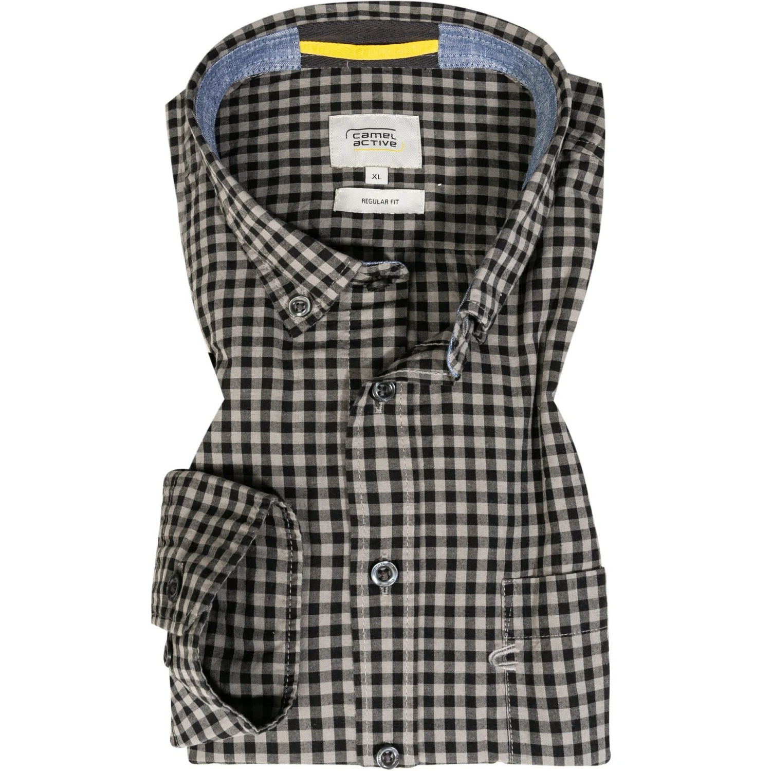 camel active Hemd 409112/6S02/88 Regular Fit, Baumwolle, Asphalt kariert, Asphalt 1 camel active Hemd 409112/6S02/88 Regular Fit, Baumwolle, Asphalt kariert, Asphalt