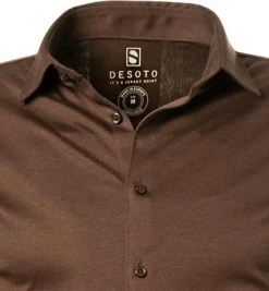 DESOTO Hemd Kent 97028-3/870 Jersey, Braun meliert, Braun -hemdenverkauf 381531 norm2