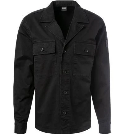 BOSS Overshirt Leasy 50462757/001 Baumwolle, Schwarz 2 BOSS Overshirt Leasy 50462757/001 Baumwolle, Schwarz – Bild 2