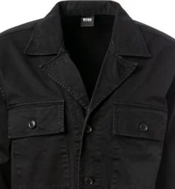 BOSS Overshirt Leasy 50462757/001 Baumwolle, Schwarz 7 BOSS Overshirt Leasy 50462757/001 Baumwolle, Schwarz -hemdenverkauf 381565 norm2