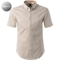BOSS Hemd Biadia 50462003/131 Regular Fit, Jersey, Ecru