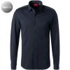 HUGO Hemd Kenno 50464183/413 Slim Fit, Jersey, Navy