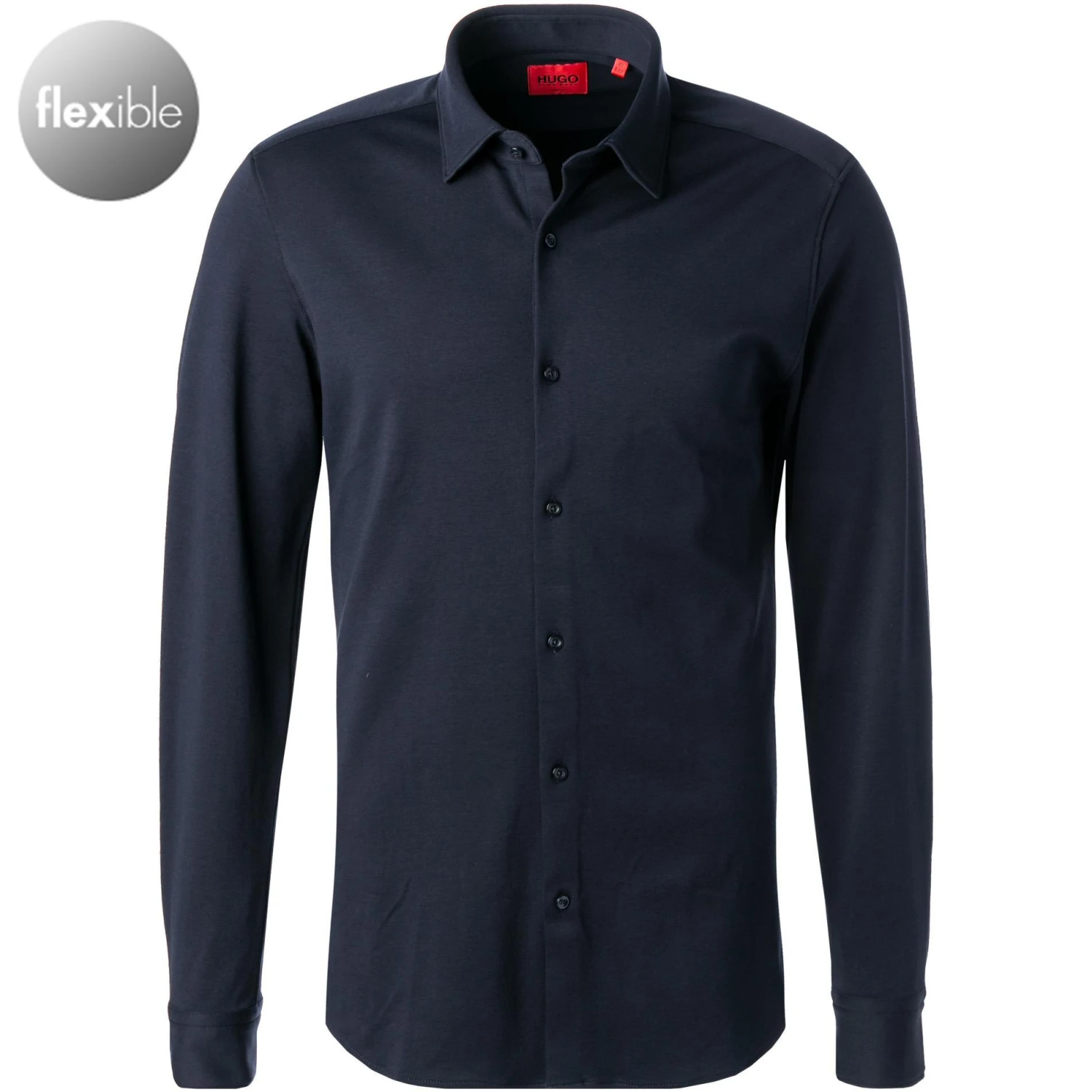 HUGO Hemd Kenno 50464183/413 Slim Fit, Jersey, Navy 1 HUGO Hemd Kenno 50464183/413 Slim Fit, Jersey, Navy