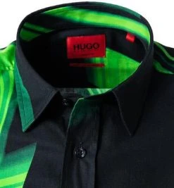 HUGO Hemd Emero 50463139/325 Straight Fit, Baumwolle, Grün-schwarz gemustert, Grün-schwarz 9 HUGO Hemd Emero 50463139/325 Straight Fit, Baumwolle, Grün-schwarz gemustert, Grün-schwarz -hemdenverkauf 381603 norm3