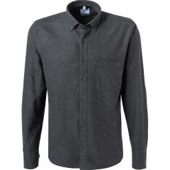 Haupt Hemd 715110159070/10905 Regular Fit, Baumwolle, Dunkelgrau meliert, Dunkelgrau