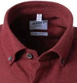 Haupt Hemd 715110159070/10407 Regular Fit, Baumwolle, Dunkelrot meliert, Dunnkelrot -hemdenverkauf 381632 norm2