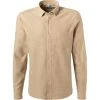 Haupt Hemd 715110149070/10802 Modern Fit, Flanell, Sand meliert, Sand