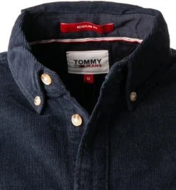 TOMMY JEANS Hemd DM0DM11302/C87 Regular Fit, Bio Baumwolle, Dunkelblau -hemdenverkauf 381689 norm2