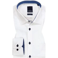 Daniel Hechter Hemd 60420/55982/01 Regular Fit, Baumwolle, Weiß