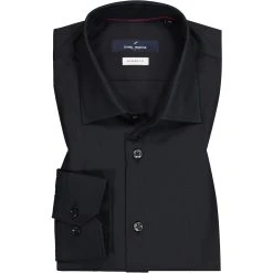 Daniel Hechter Hemd 60240/100592/990 Modern Fit, Baumwolle, Schwarz