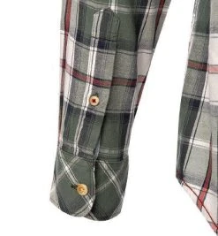 Pepe Jeans Hemd Maxi PM307114/736 Regular Fit, Flanell, Grün-weiß kariert, Weiß-grün -hemdenverkauf 381780 norm4