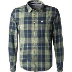 Pepe Jeans Hemd Maxi PM307114/571 Regular Fit, Flanell, Navy-grün kariert, Dunkelblau-grün